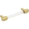Jeffrey Alexander 96 mm Center-to-Center Brushed Gold Carmen Cabinet Bar Pull 775-96BG - alternate 5